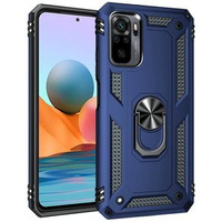 Husă blindată pentru Xiaomi Redmi Note 10/10S, Nox Case Ring, albastru