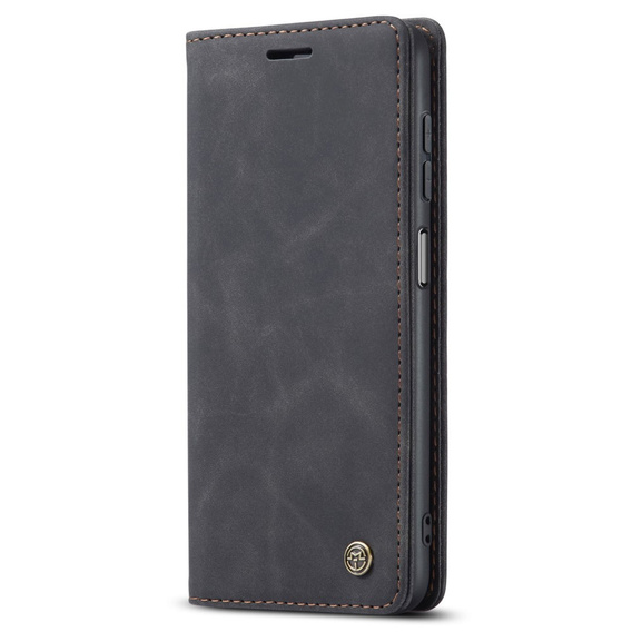 Husa CASEME pentru Samsung Galaxy A04S / A13 5G, Leather Wallet Case, negru