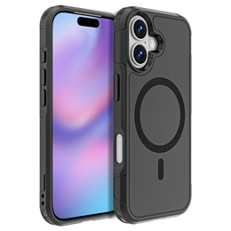 Husă MagForce pentru iPhone 17, pentru MagSafe, blindată, neagră