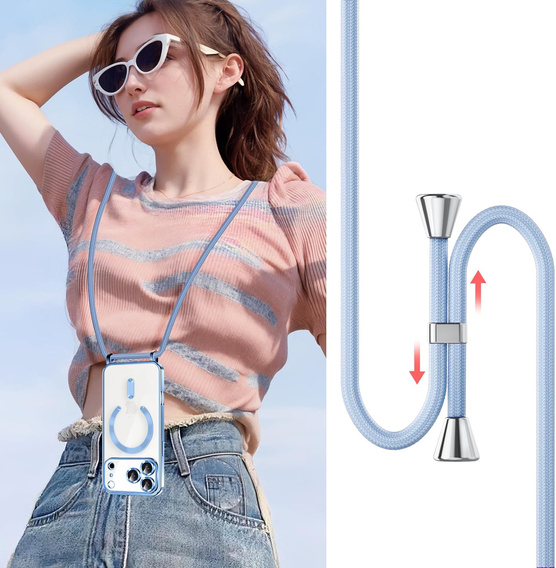 Electro MagSafe caz + lanyard pentru iPhone 17 Pro Max