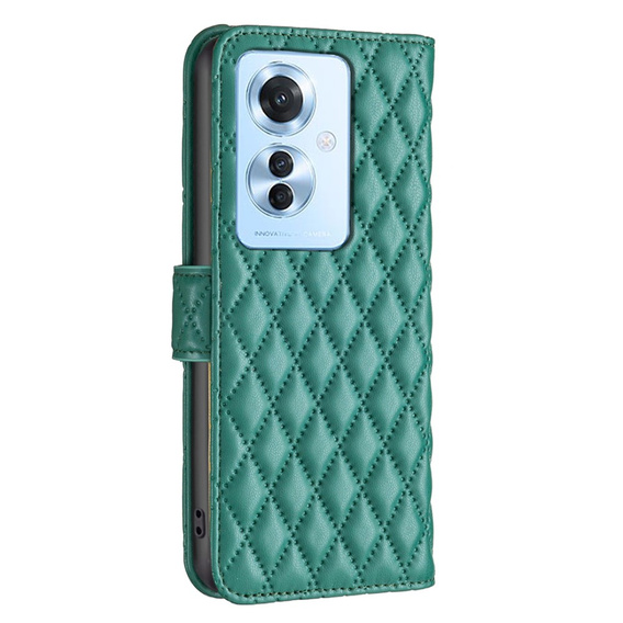 Cu clapetă pentru Oppo Reno 11F 5G, Wallet, BINFEN COLOR, verde