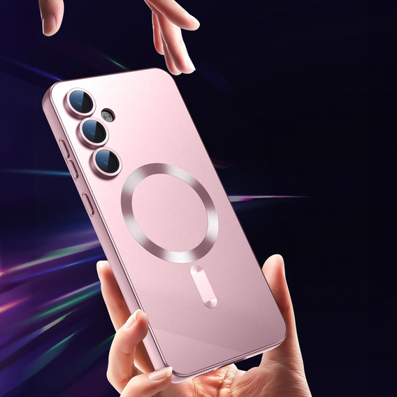 Husă pentru Samsung Galaxy S25 FE, ColorMag, pentru MagSafe, roz