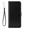 Cu clapetă pentru Oppo A40 / Oppo A40m, Crazy Horse Wallet, negru