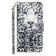 Cu clapetă pentru Samsung Galaxy A35 5G, Wallet, Leopard