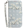 Cu clapetă pentru Infinix Hot 40i, Wallet, Magnolia Flowers gri