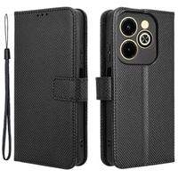 Cu clapetă pentru Infinix Hot 40i, Wallet Smart Magnet, negru