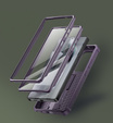 Husă blindată pentru Samsung Galaxy S25 Ultra, Dexnor Full Body (Two Frames), violet