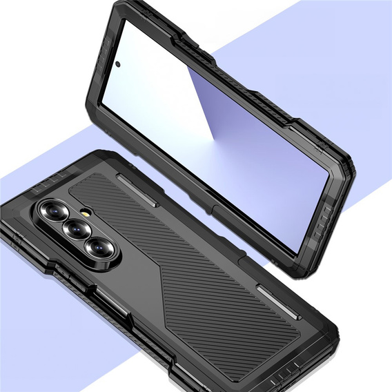 Carcasă blindată din aluminiu cu suport și suport pentru stylus pentru Samsung Galaxy Z Fold7 5G