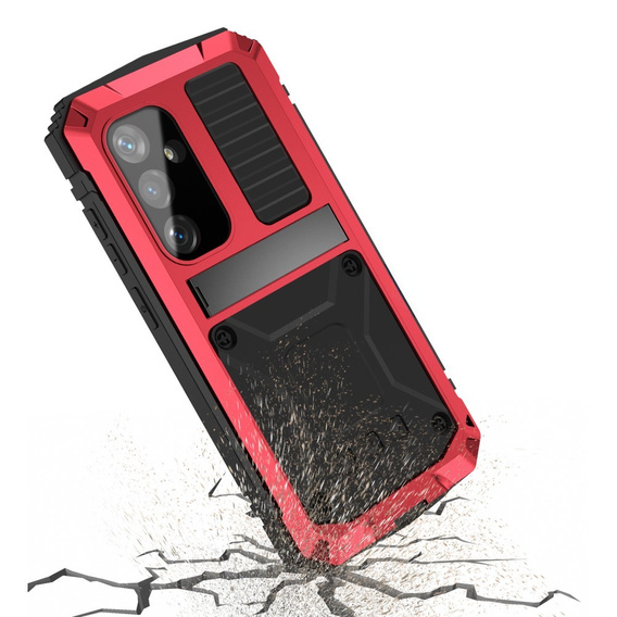 Husă blindată pentru Samsung Galaxy S25, R-JUST, roșu