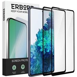 2x sticlă călită pentru Samsung Galaxy S20 FE, ERBORD 3D pentru întregul display