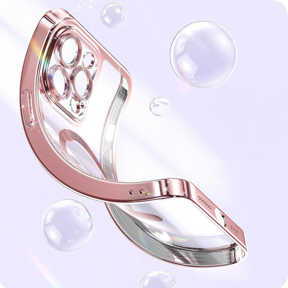 Husă pentru iPhone 15 Pro Max, Electro MagSafe, roz + Sticlă pentru ecran