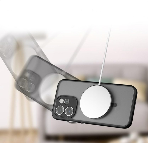 Husă MagSafe ERBORD Matt pentru Oppo Reno 15 Pro, negru