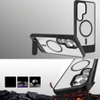 Husă pentru Samsung Galaxy S25 Ultra, Kickstand Matt Case, pentru MagSafe, negru