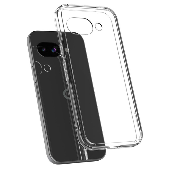 Carcasa Spigen pentru Google Pixel 9A, Ultra Hybrid, transparentă + sticlă temperată 9H