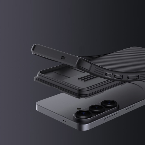 Husă NILLKIN Camshield Pro cu capac pentru cameră pentru Samsung Galaxy S26 Ultra, negru