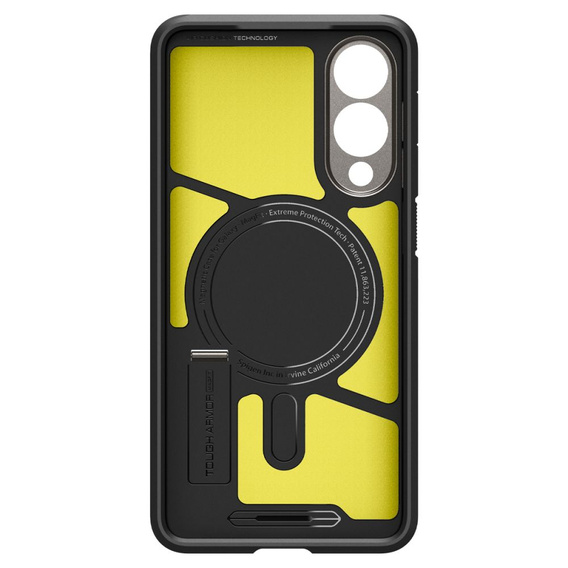 Carcasa Spigen pentru Samsung Galaxy A36 5G, Tough Armor Mag MagSafe, negru + 9H Tempered Glass