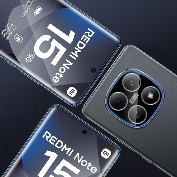 2x Protector de ecran din sticlă temperată ERBORD pentru Xiaomi Redmi Note 15 5G / Poco M8 5G