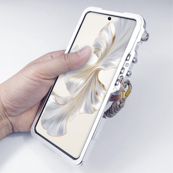 Husă pentru Xiaomi Poco F6 Pro, Aluminium Alloy Bumper, de argint