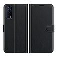 Husa cu clapetă pentru Vivo Y52 5G / Y72 5G, Split Leather, albastru