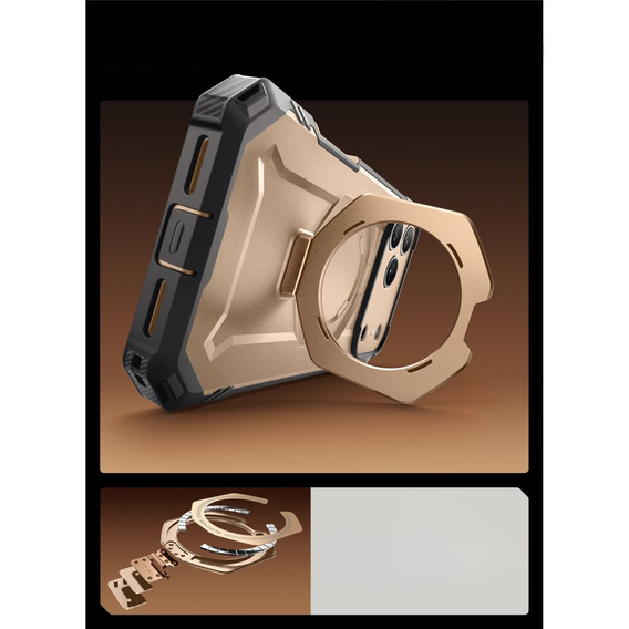 Carcasă Supcase pentru iPhone 17 Pro Max, Unicorn Beetle Grip Mag, Desert Gold