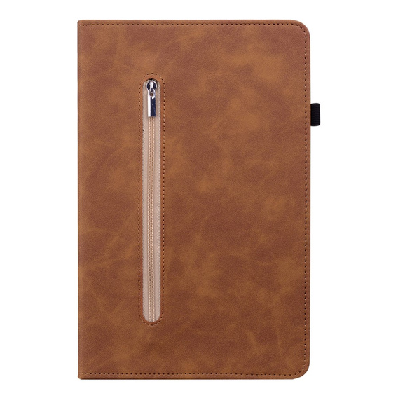 Huse pentru Lenovo Tab P11 Pro Gen 2, Wallet Pen Slot, maro