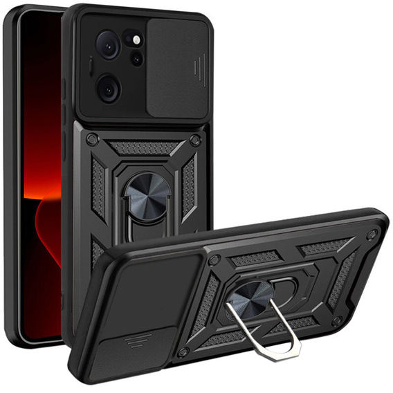 Husă blindată pentru Xiaomi 13T / 13T Pro, CamShield Slide, negru
