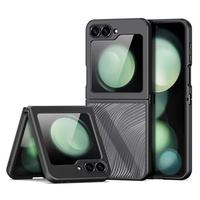 Husa DuxDucis pentru Samsung Galaxy Z Flip6 5G, Aimo case, transparent / negru