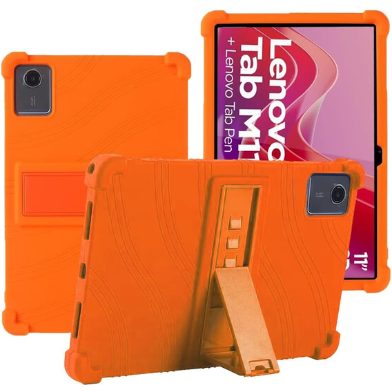 Silicon husă pentru Lenovo Tab M11, Impact, armat, portocaliu