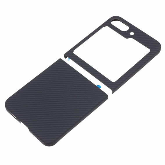 Husă pentru Samsung Galaxy Z Flip7 FE / Z Flip6, Aramid Fiber Cover, negru