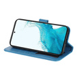 Cu clapetă pentru Samsung Galaxy A54 5G, Mandala Flower, albastru