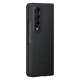 Husa originală Samsung pentru Galaxy Z Fold 4, Leather Flip Cover, negru