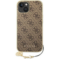 GUESS Huse pentru iPhone 14, 4G Charms Collection Hardcase, maro