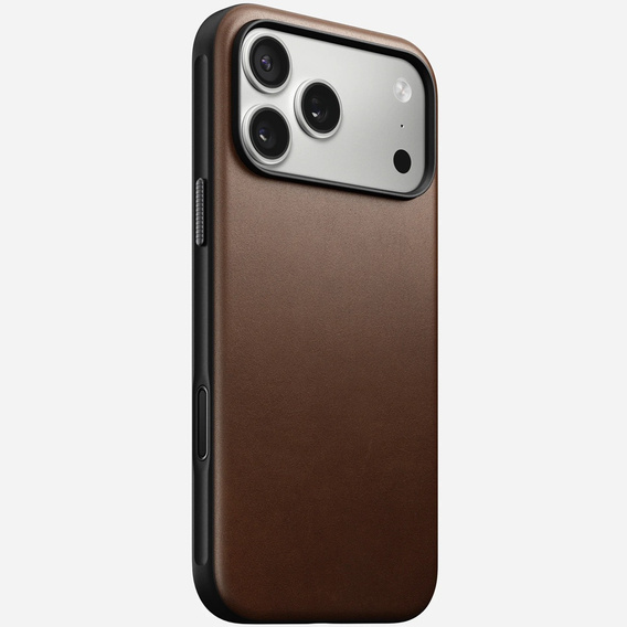 Husă Nomad pentru iPhone 17 Pro Max, husă modernă din piele, maro