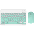 Set tastatură wireless și mouse Bluetooth pentru Android/Windows, verde