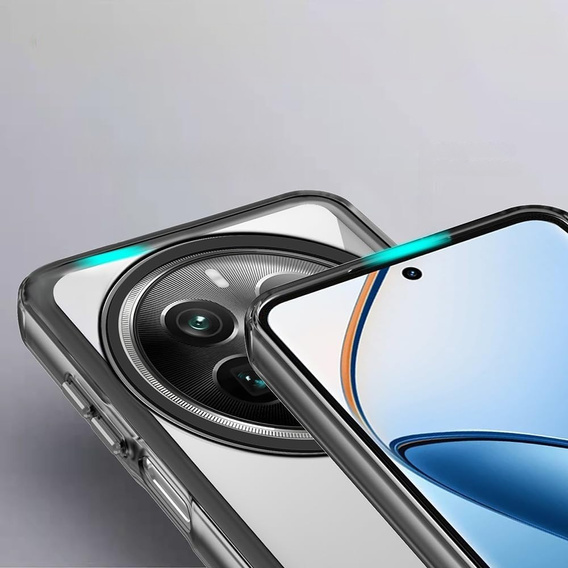 Huse pentru Realme 12 Pro 5G / 12 Pro+ 5G, Fusion Hybrid, transparent / negru