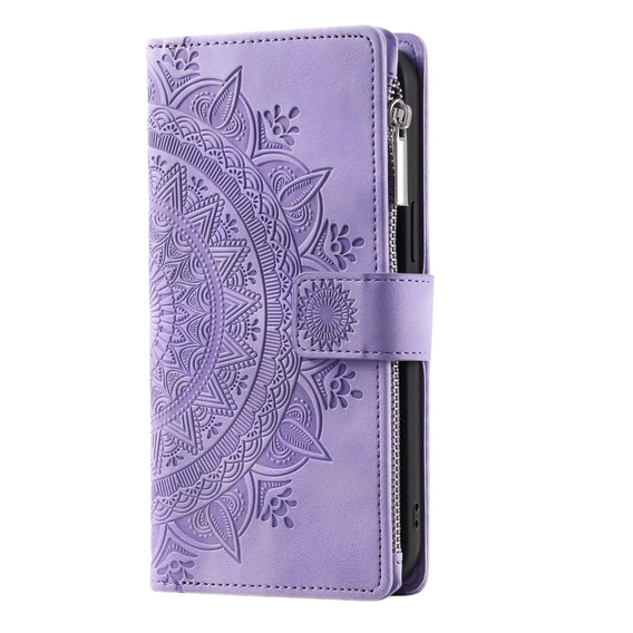Cu clapetă pentru Xiaomi Redmi Note 13 Pro 4G / Xiaomi Redmi Note 14S / Xiaomi Poco M6 Pro 4G, Mandala, violet