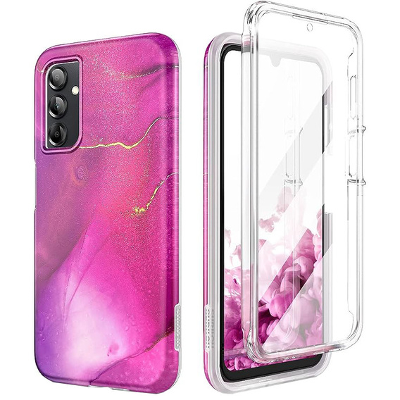 Huse pentru Samsung Galaxy A14 4G/5G, Suritch Full Body Marble, violet