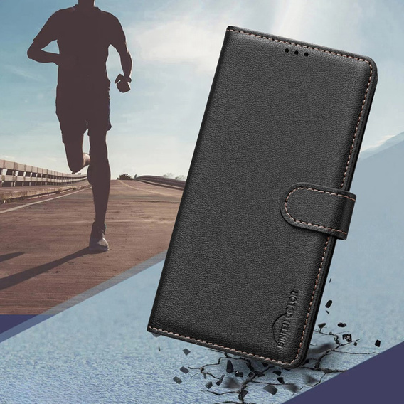 Husa cu clapetă pentru Honor 200 Lite, BINFEN Wallet, negru