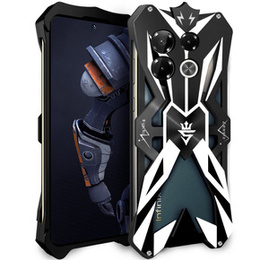 Husă blindată pentru Infinix Note 40 Pro, Aluminum Alloy, negru