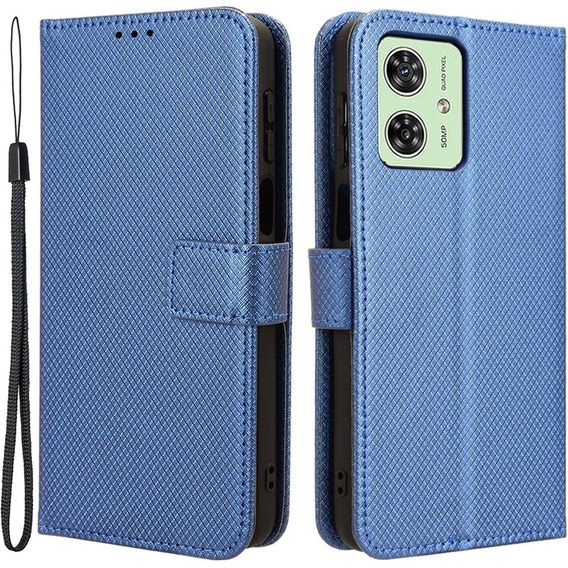 Husă flip pentru Motorola Moto G54 5G, Smart Magnet, albastru