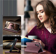 Husa CASEME pentru Huawei P30 Pro, Leather Wallet Case, maroon