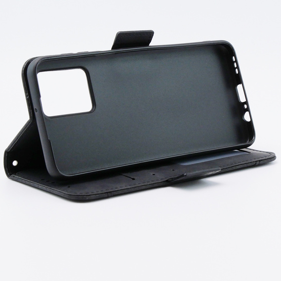 Cu clapetă pentru Motorola Moto G54 5G, Card Slot, negru