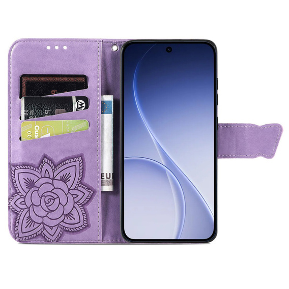 Husă tip fluture pentru Oppo Reno 15, violet