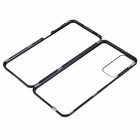 Husa pentru Samsung Galaxy A16, Magnetic Dual Glass, negru