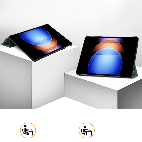 Husă pentru Xiaomi Pad 6S Pro 12.4, Smartcase, verde