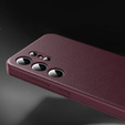 Husă cu clapetă pentru Samsung Galaxy S25+ Plus, Smart View Wallet, maroon
