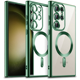 Huse pentru Samsung Galaxy S23 Ultra, MagSafe Hybrid, verde