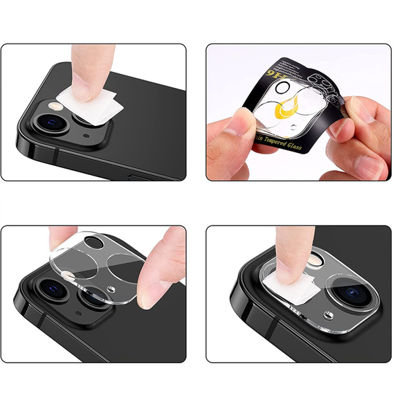 Sticlă temperată pentru camera foto pentru iPhone 13 / 13 Mini, albastru