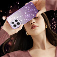 Husă pentru Motorola Moto G86 5G, Glitter Flower, violet