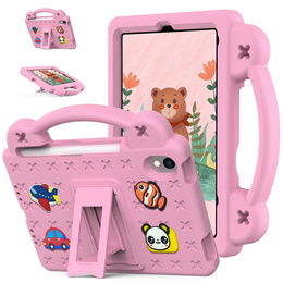 Husă pentru copii pentru iPad mini 8.3" 2021 (6 gen.) / iPad mini 8.3" 2024 (7 gen.), Cute Patterns, cu suport, roz